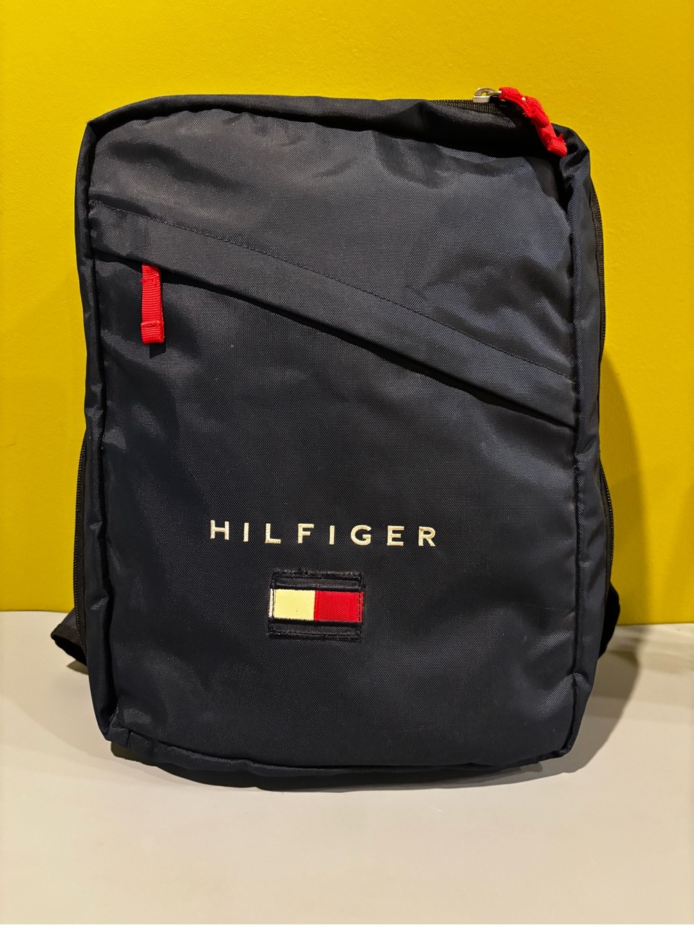 Tommy Hilfiger Navy Backpack with Red Accents